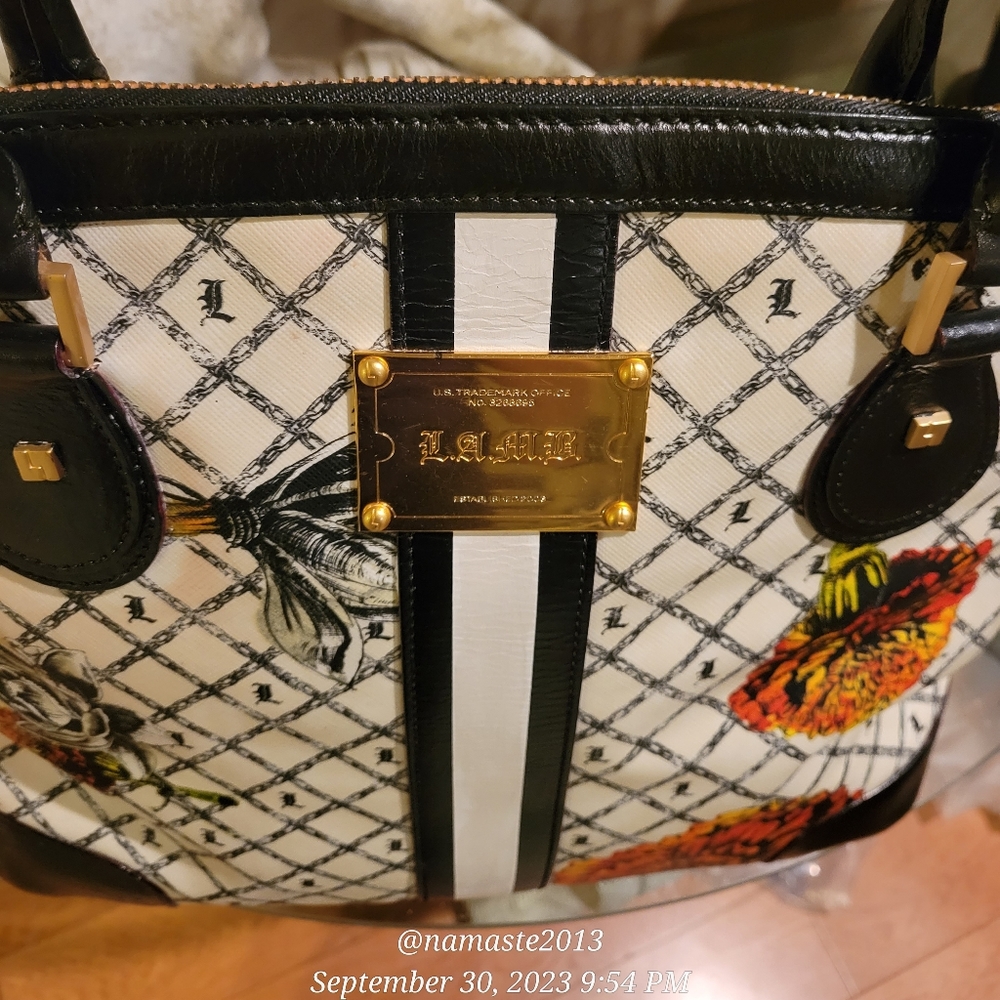 L.A.M.B. by Gwen Stefani Marigold Kingston Cambridge Shoulder Bag Luxury #532 - Picture 3 of 15